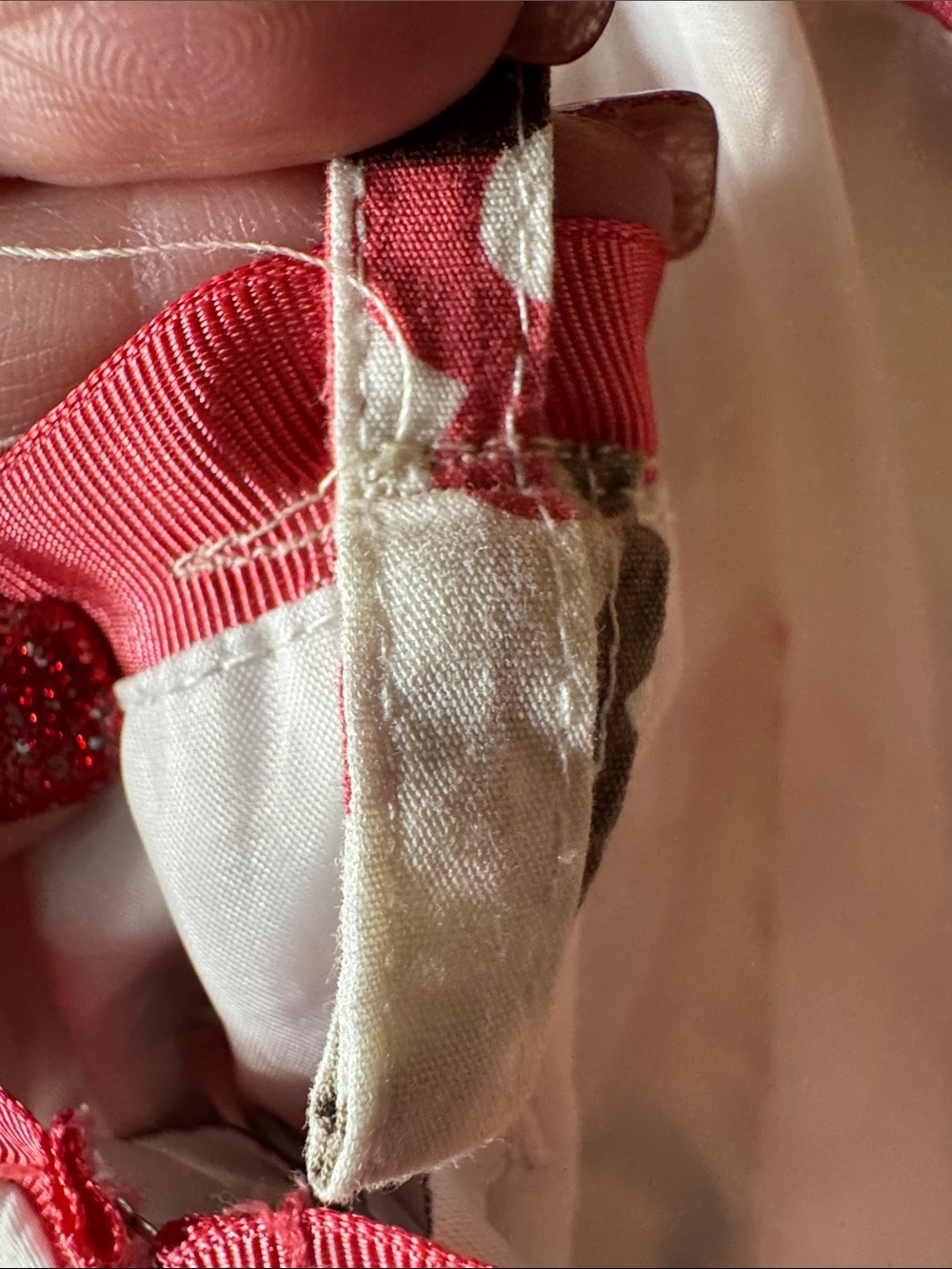 Dressbarn Medallion Floral Sundress Size 10 Cotton A-Line Ribbon Belt - Picture 12 of 12